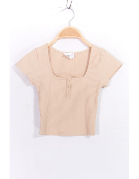 1532 CROP TOP COL TUNISIEN
