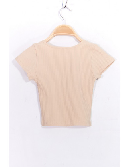 1532 CROP TOP COL TUNISIEN