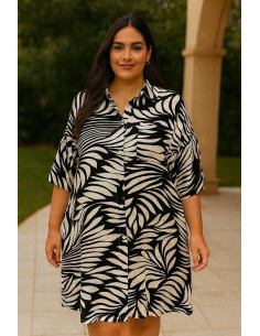 F777 ROBE CHEMISE IMPRIMEE