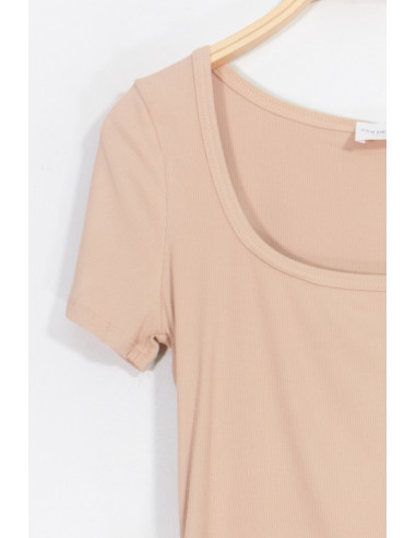 1642 CROP TOP MANCHES COURTES